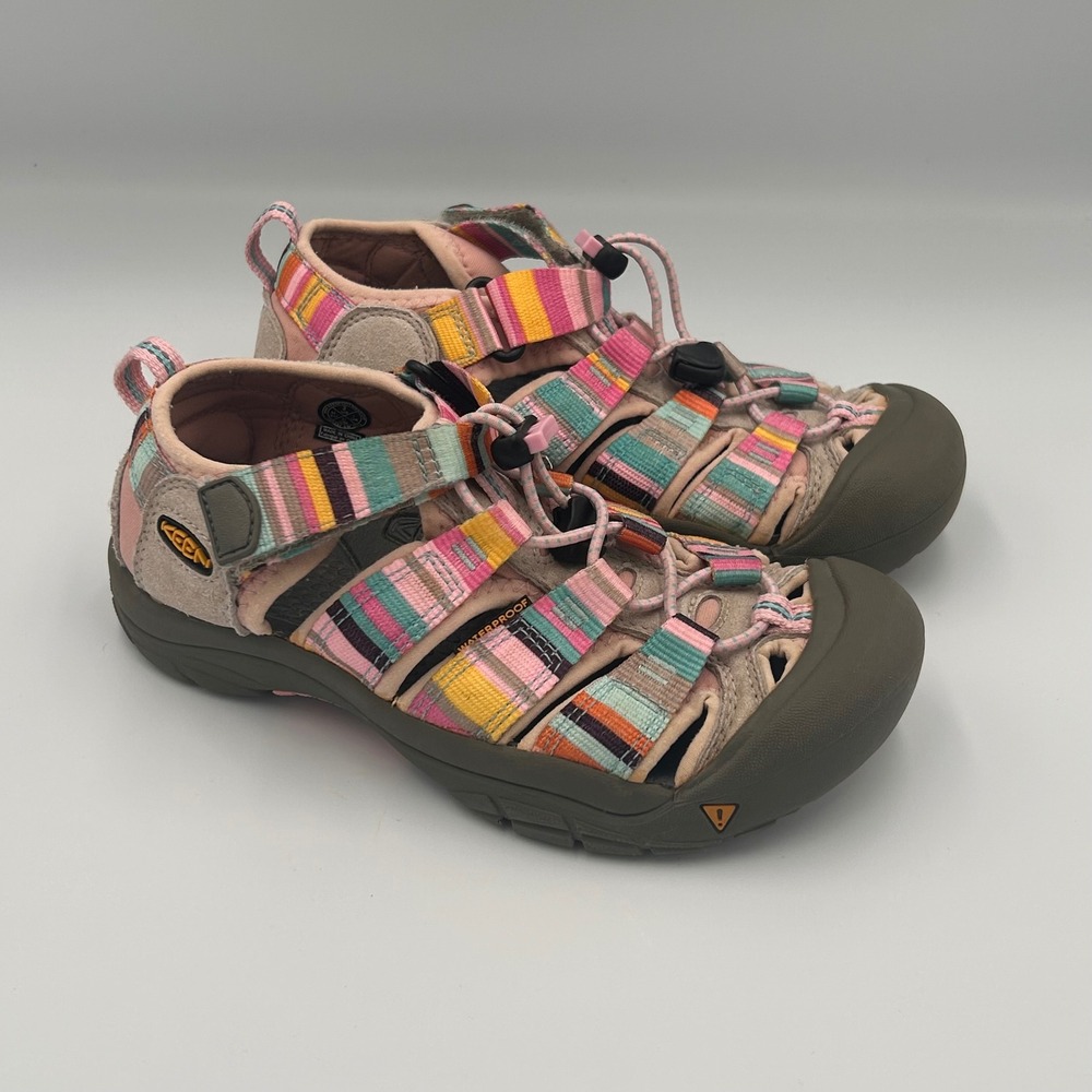 Keen Newport H2 Kids Sandals 2 Multi-Color Striped Waterproof Hiking Shoes